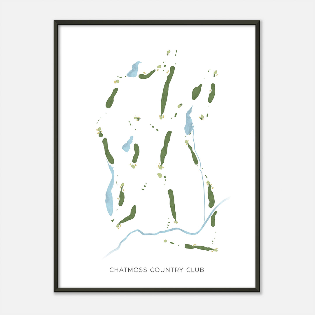 Print of Chatmoss Country Club Modern Map