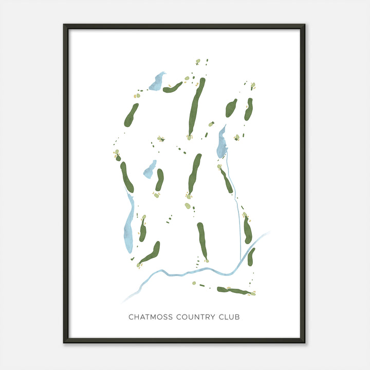 Print of Chatmoss Country Club Modern Map