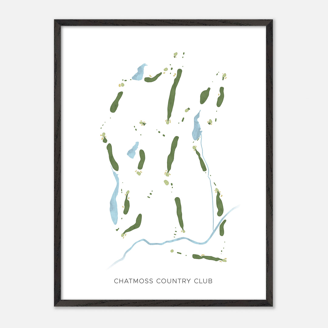 Print of Chatmoss Country Club Modern Map