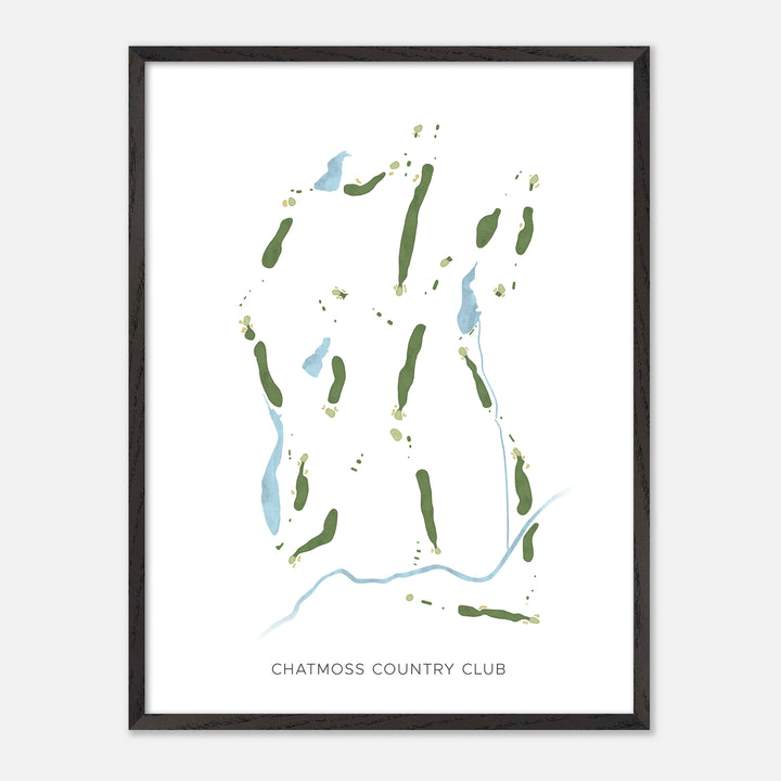 Print of Chatmoss Country Club Modern Map
