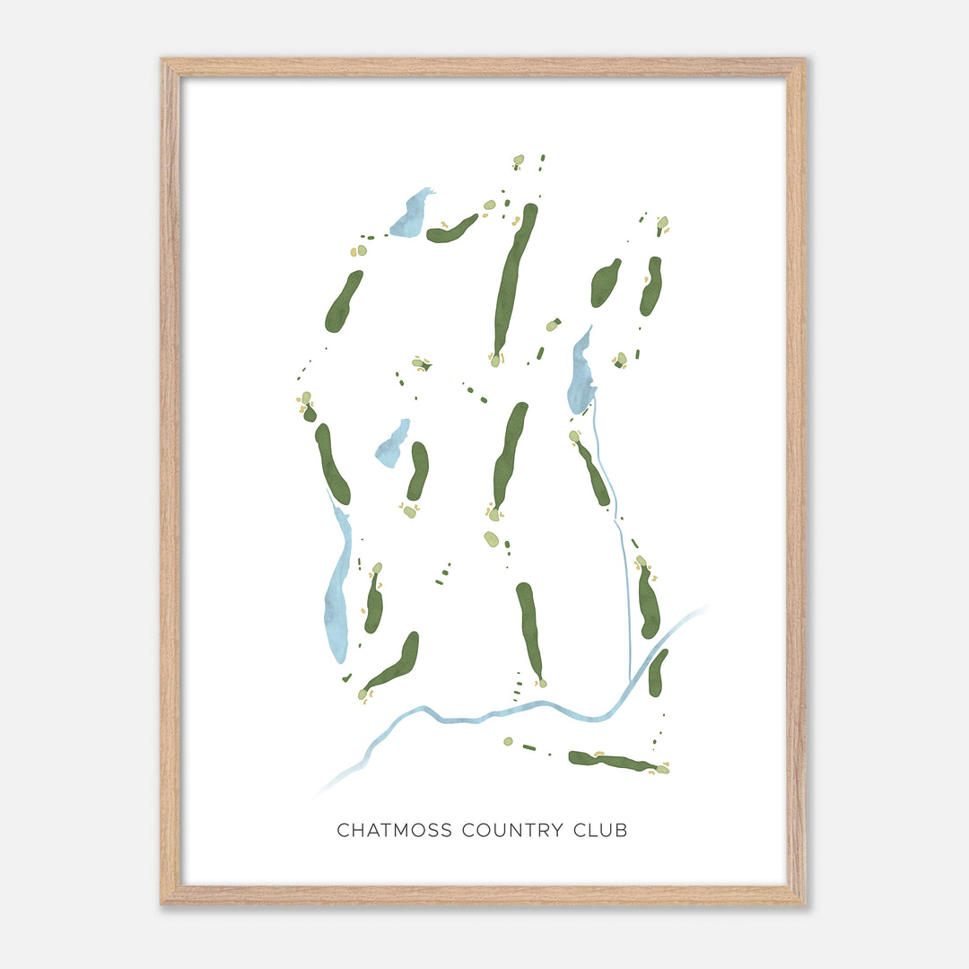 Print of Chatmoss Country Club Modern Map