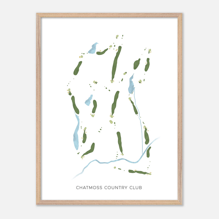 Print of Chatmoss Country Club Modern Map
