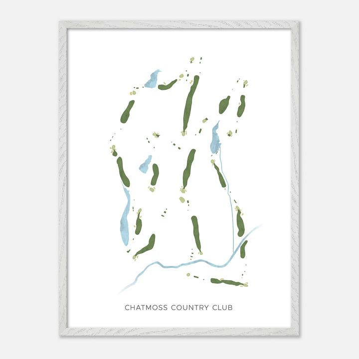 Print of Chatmoss Country Club Modern Map