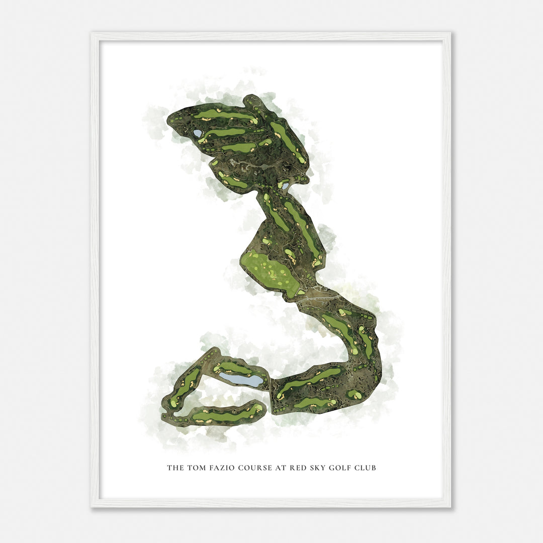 Print of The Tom Fazio Course At Red Sky Golf Club Classic Map