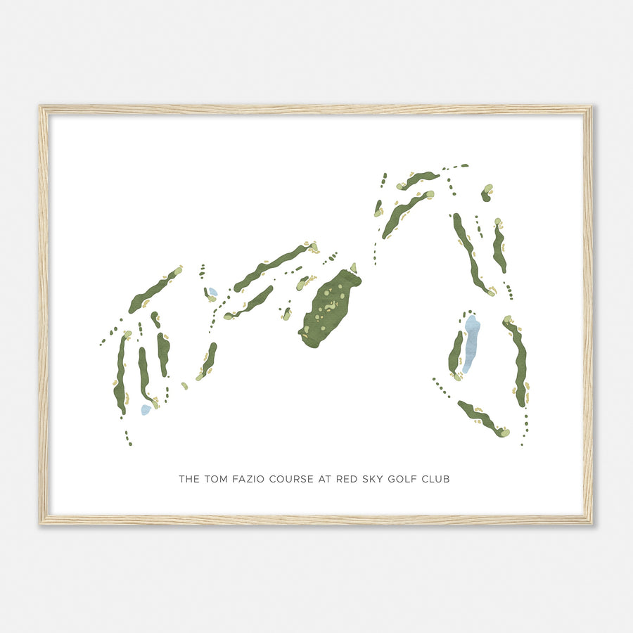 Print of The Tom Fazio Course At Red Sky Golf Club Modern Map