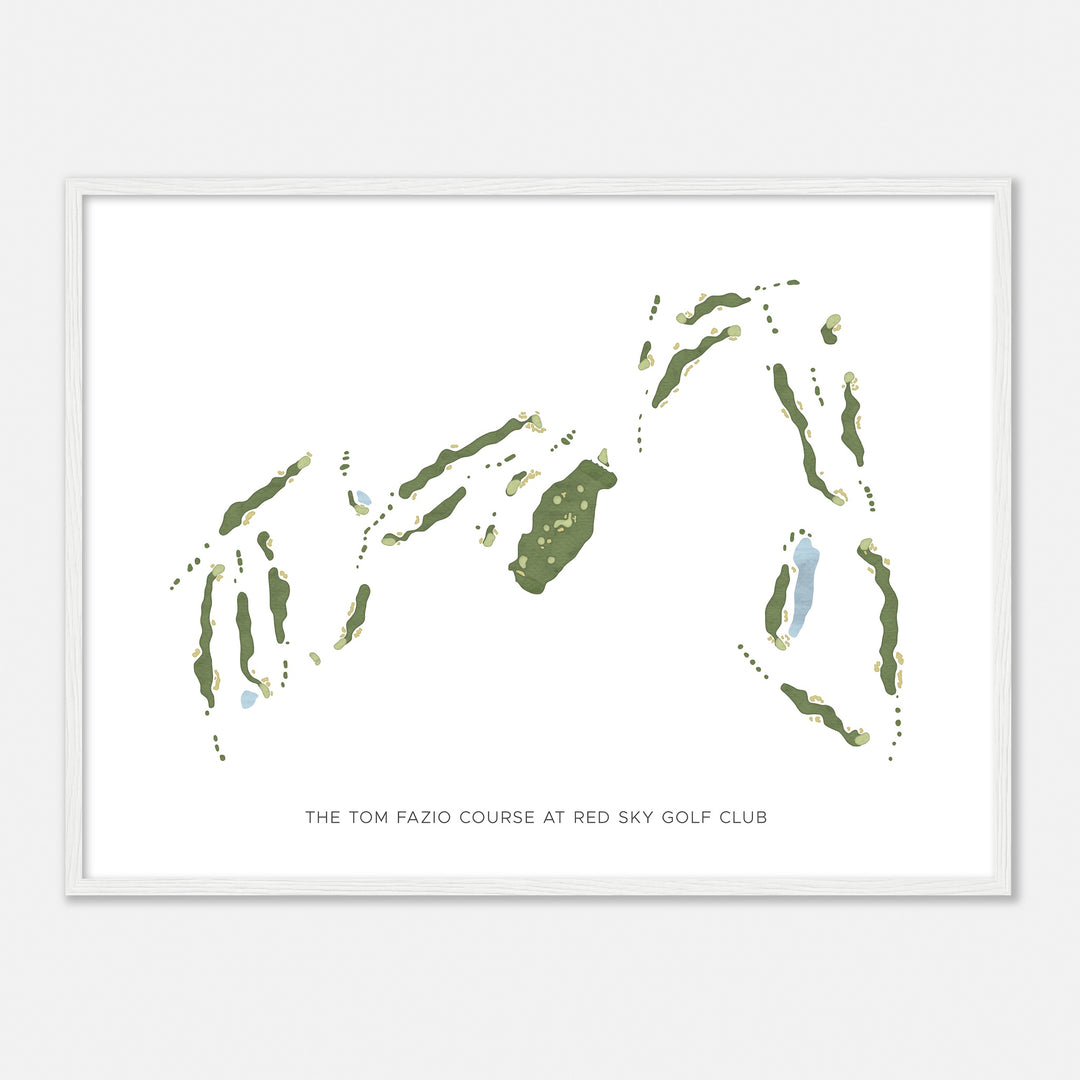 Print of The Tom Fazio Course At Red Sky Golf Club Modern Map