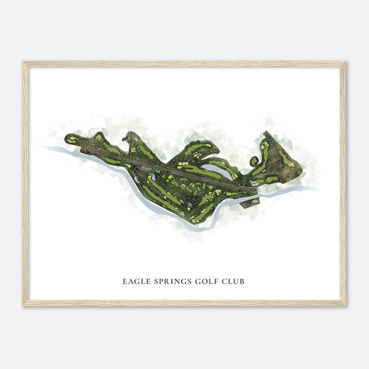 Print of Eagle Springs Golf Club Classic Map