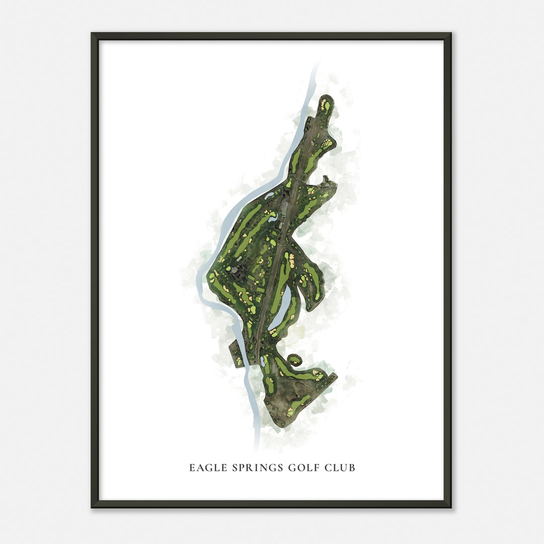 Print of Eagle Springs Golf Club Classic Map