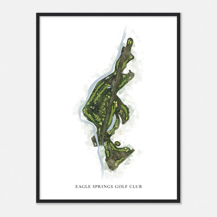 Print of Eagle Springs Golf Club Classic Map