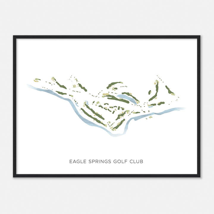 Print of Eagle Springs Golf Club Modern Map