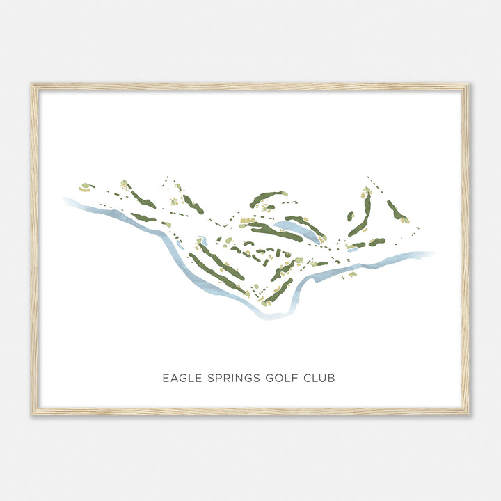 Print of Eagle Springs Golf Club Modern Map