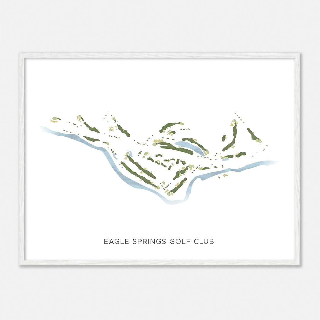 Print of Eagle Springs Golf Club Modern Map