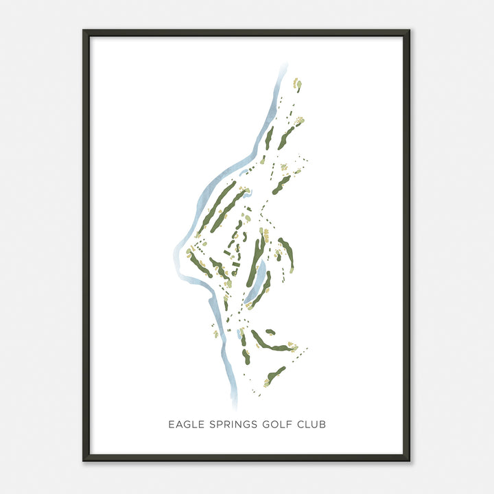 Print of Eagle Springs Golf Club Modern Map