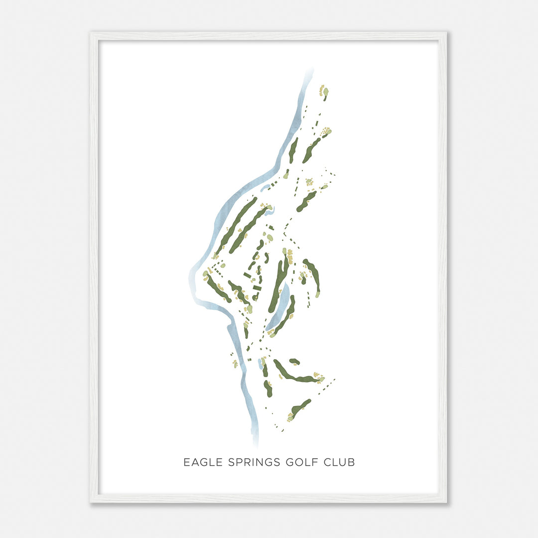 Print of Eagle Springs Golf Club Modern Map