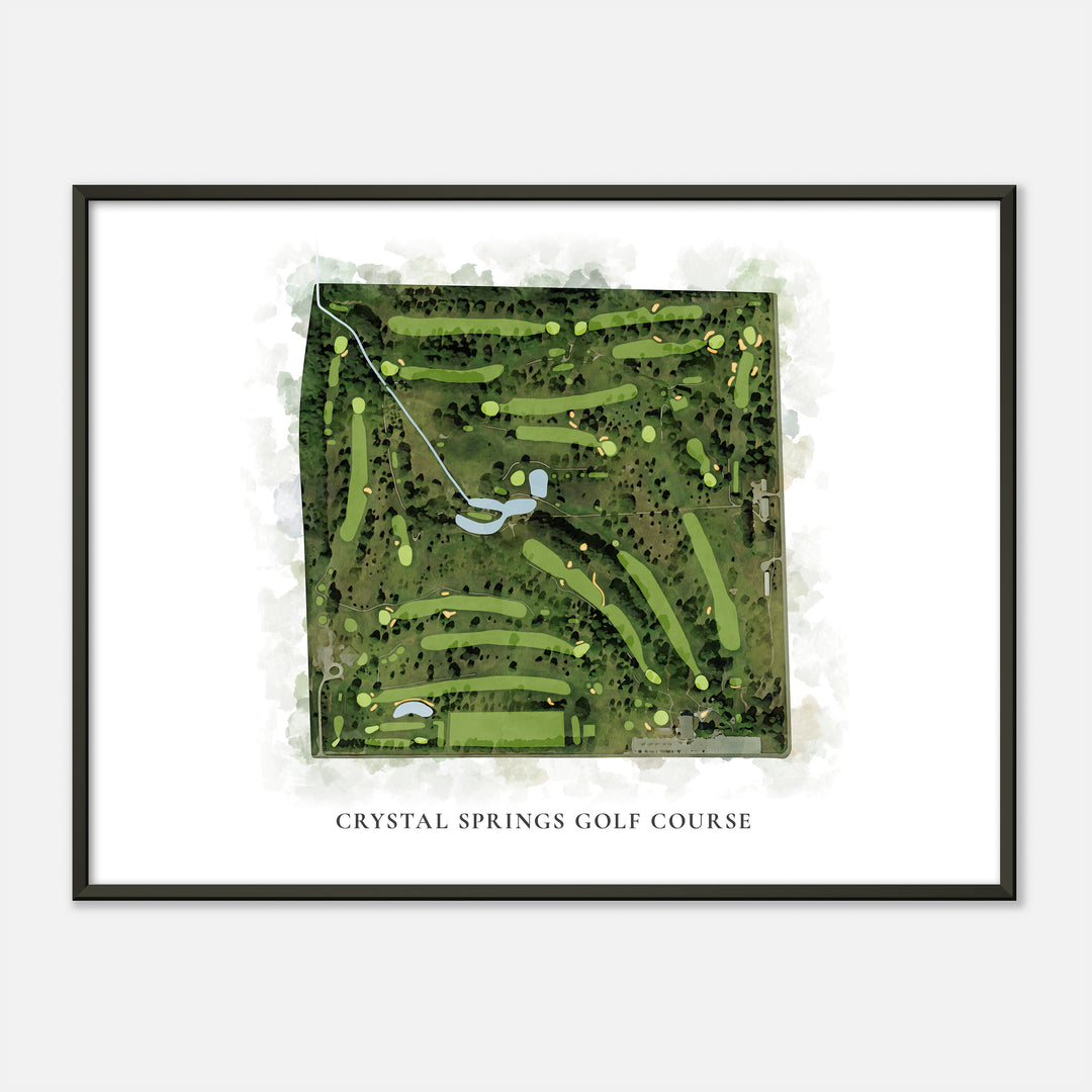 Print of Crystal Springs Golf Course Classic Map