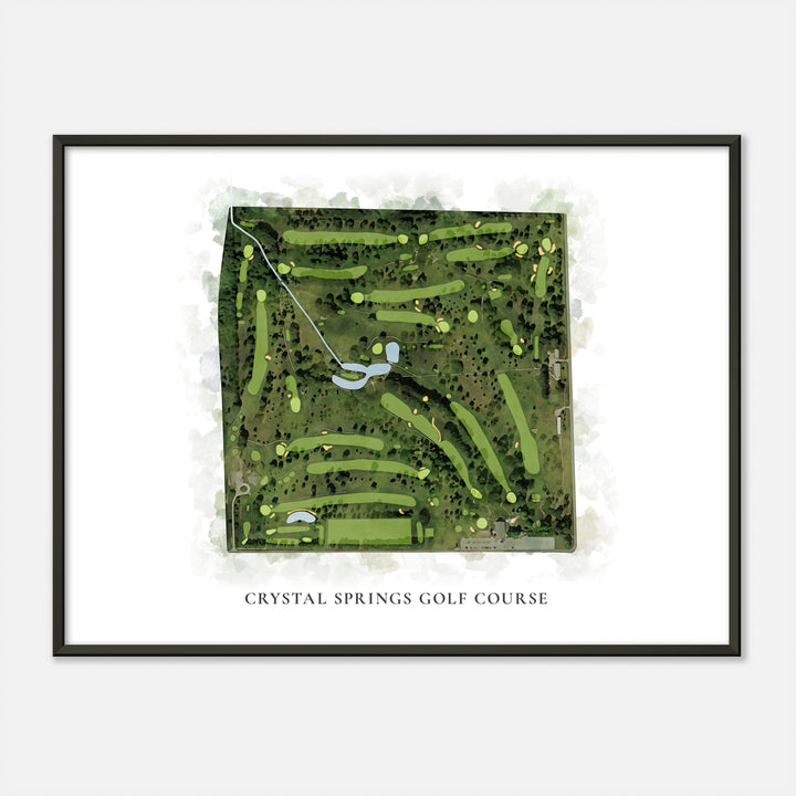Print of Crystal Springs Golf Course Classic Map