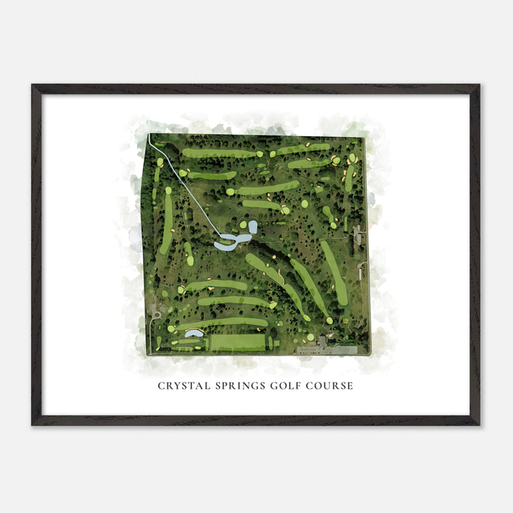 Print of Crystal Springs Golf Course Classic Map