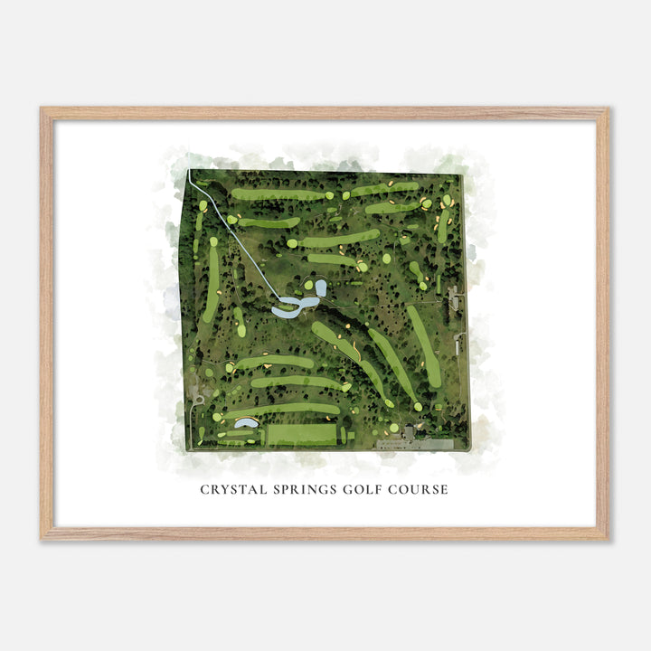 Print of Crystal Springs Golf Course Classic Map