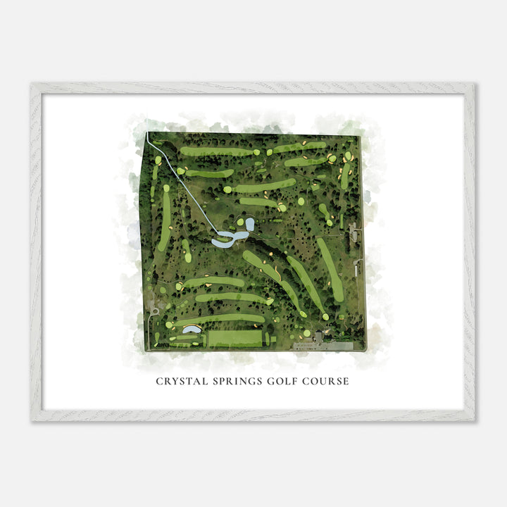Print of Crystal Springs Golf Course Classic Map