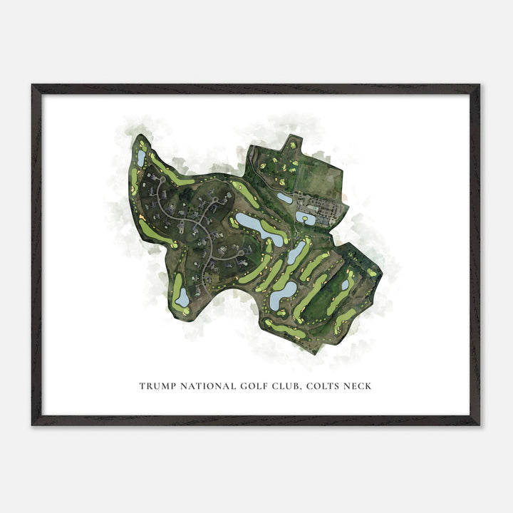 Print of Trump National Golf Club, Colts Neck Classic Map