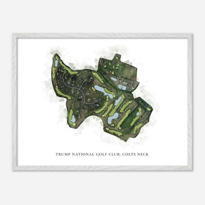 Print of Trump National Golf Club, Colts Neck Classic Map