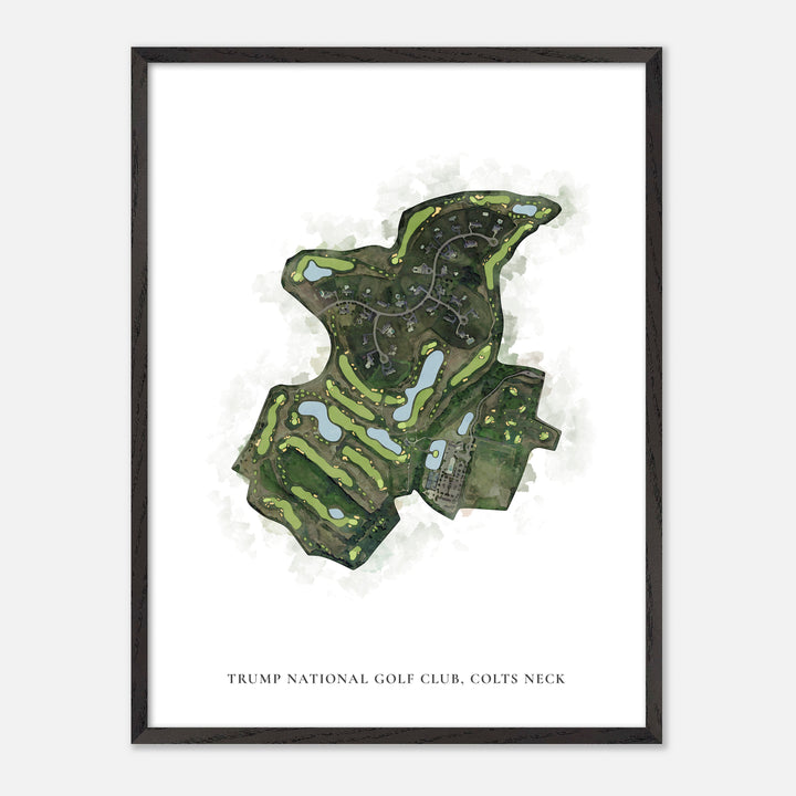 Print of Trump National Golf Club, Colts Neck Classic Map