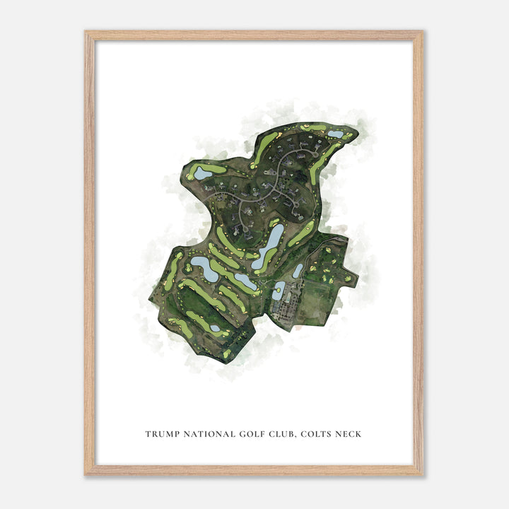 Print of Trump National Golf Club, Colts Neck Classic Map