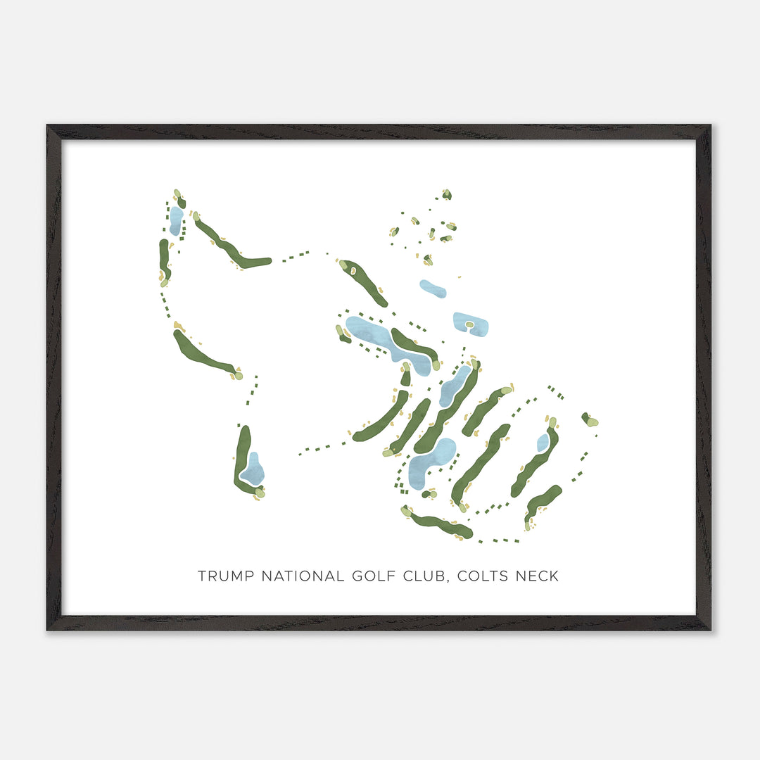 Print of Trump National Golf Club, Colts Neck Modern Map