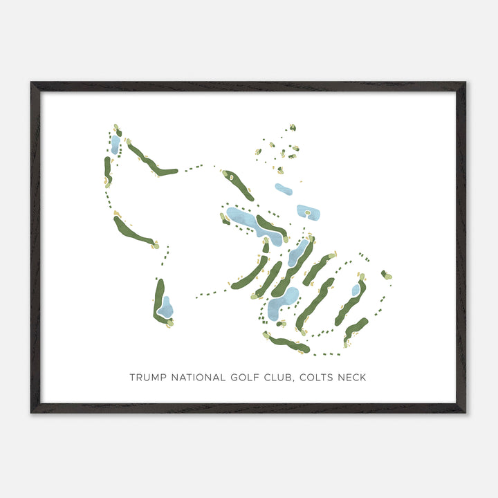 Print of Trump National Golf Club, Colts Neck Modern Map
