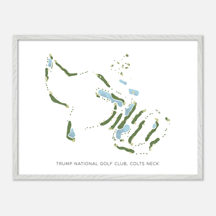 Print of Trump National Golf Club, Colts Neck Modern Map
