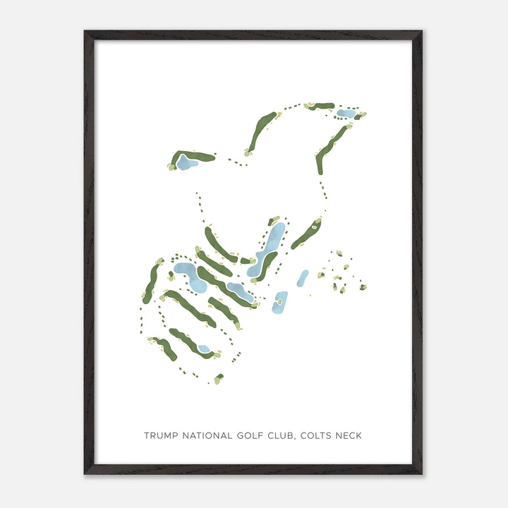 Print of Trump National Golf Club, Colts Neck Modern Map
