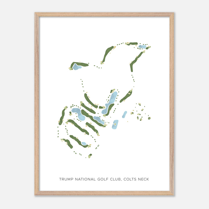 Print of Trump National Golf Club, Colts Neck Modern Map