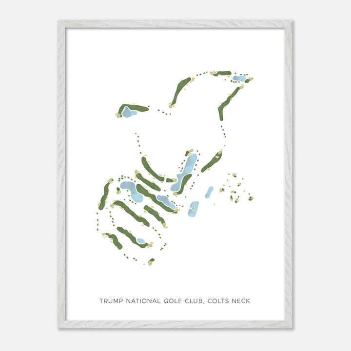 Print of Trump National Golf Club, Colts Neck Modern Map
