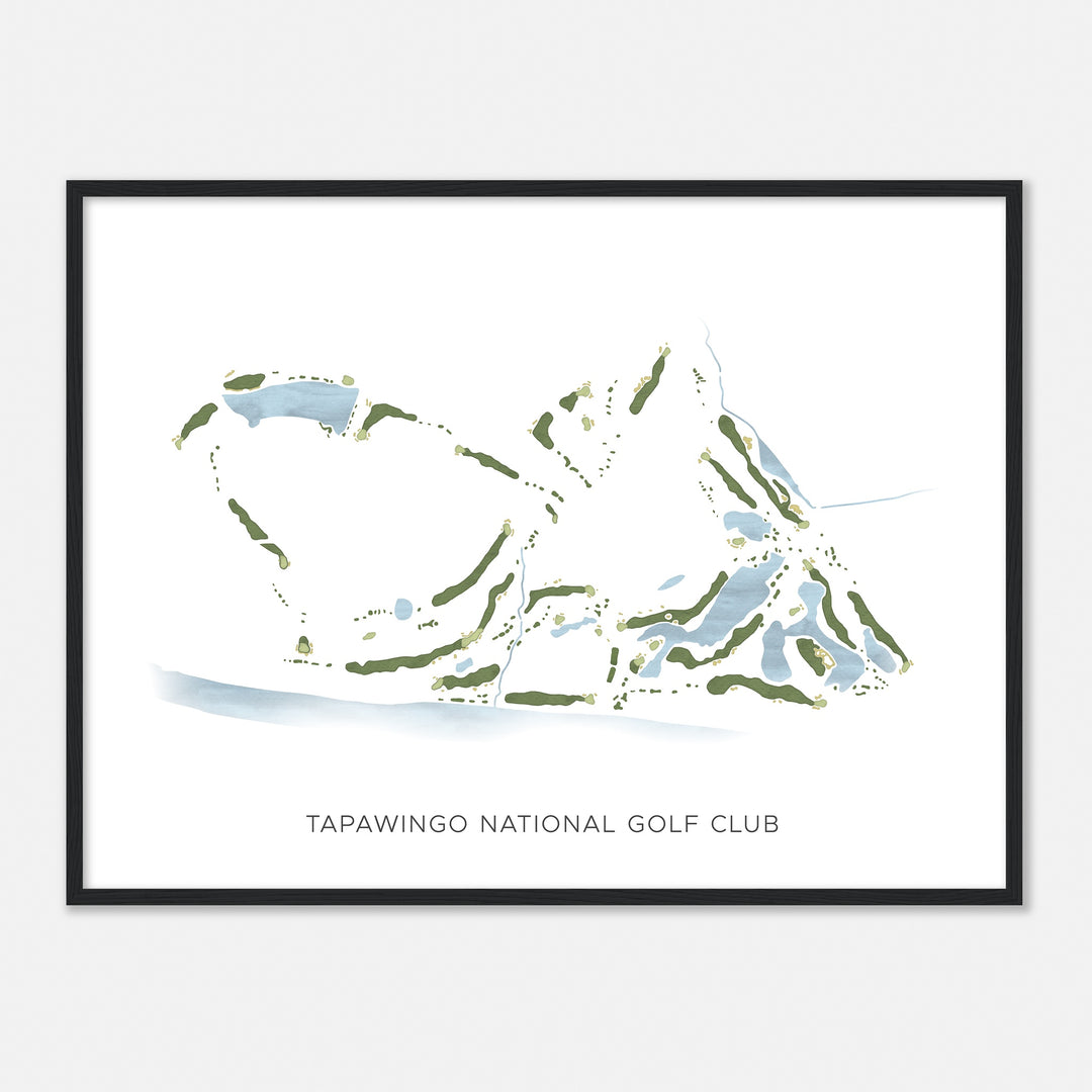 Print of Tapawingo National Golf Club Modern Map