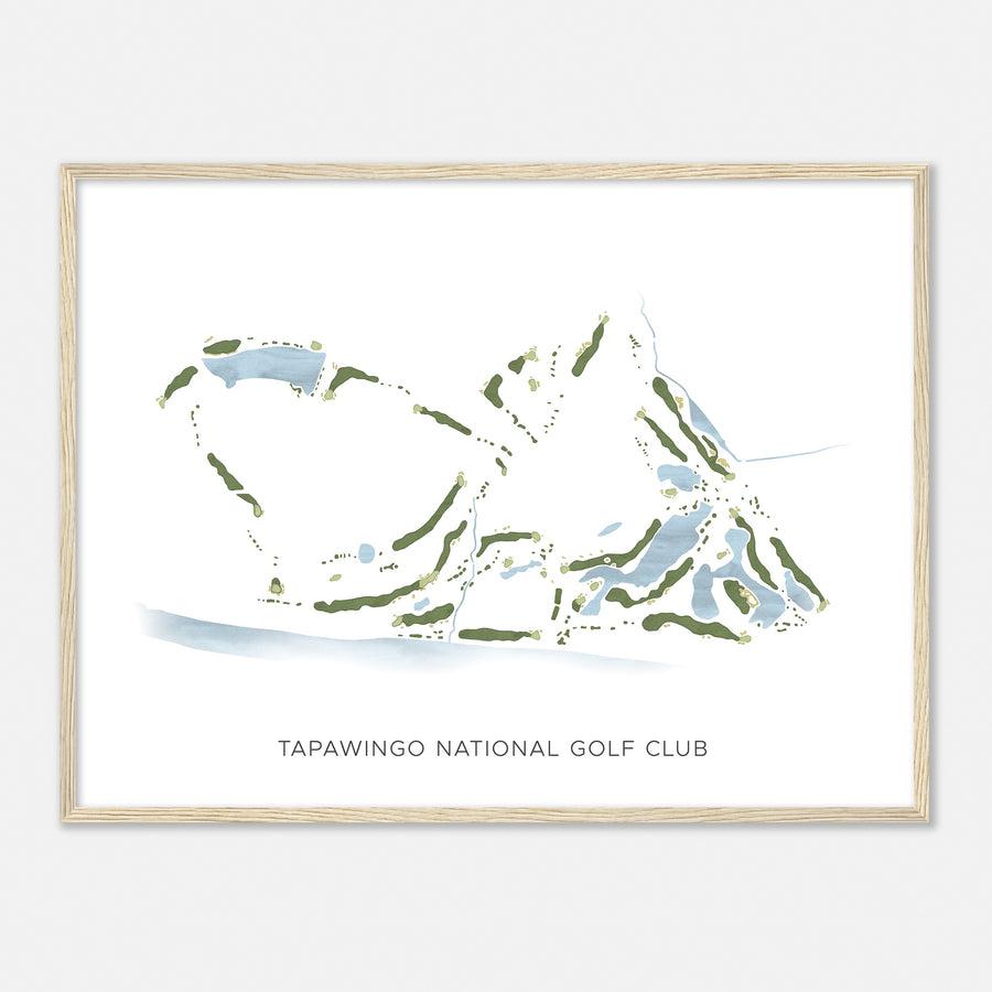 Print of Tapawingo National Golf Club Modern Map