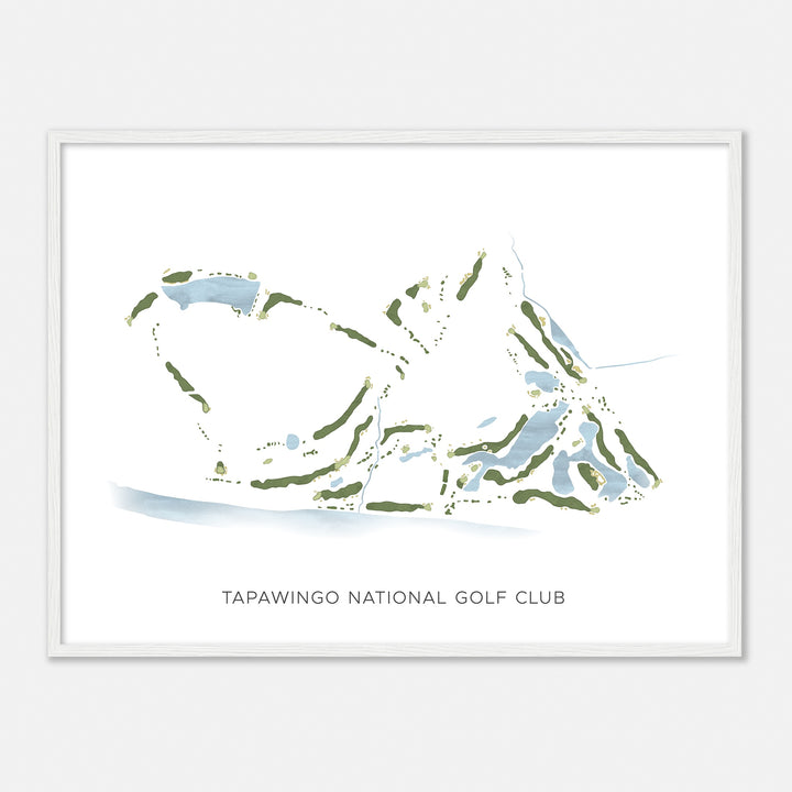 Print of Tapawingo National Golf Club Modern Map