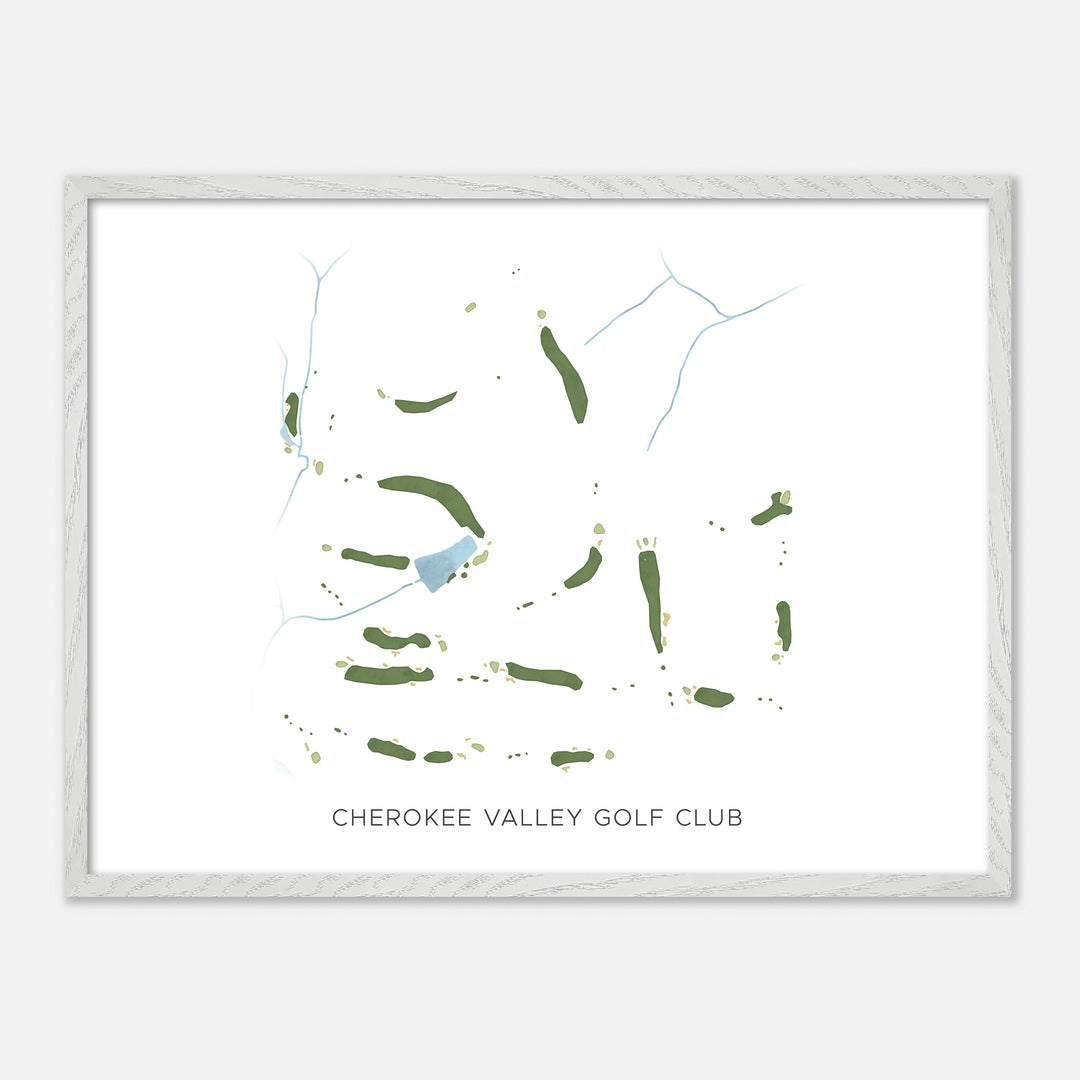 Print of Cherokee Valley Golf Club Modern Map