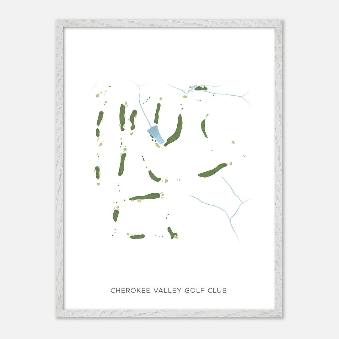 Print of Cherokee Valley Golf Club Modern Map