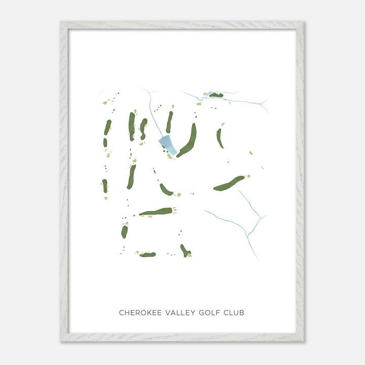 Print of Cherokee Valley Golf Club Modern Map