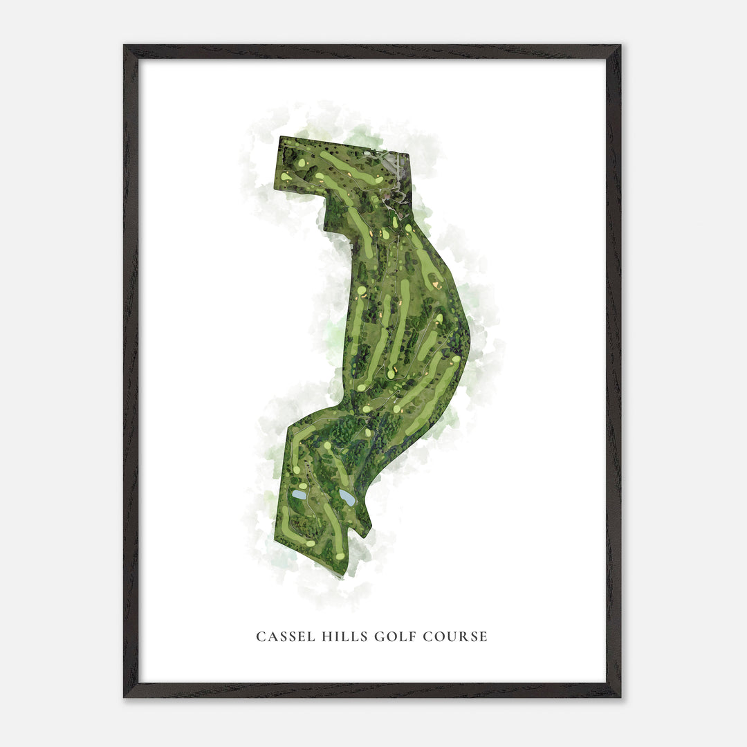 Print of Cassel Hills Golf Course Classic Map