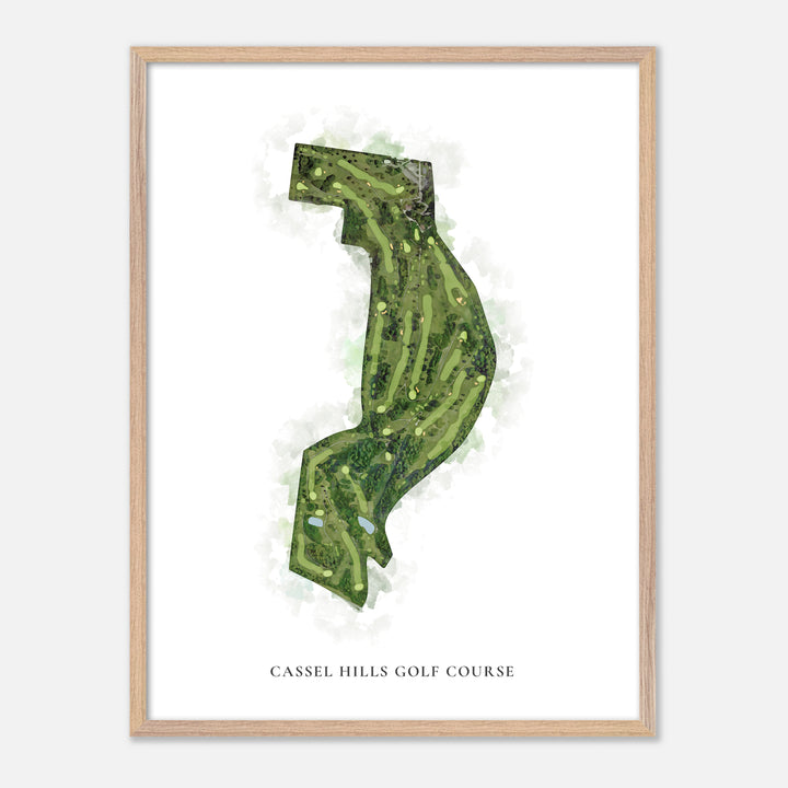 Print of Cassel Hills Golf Course Classic Map