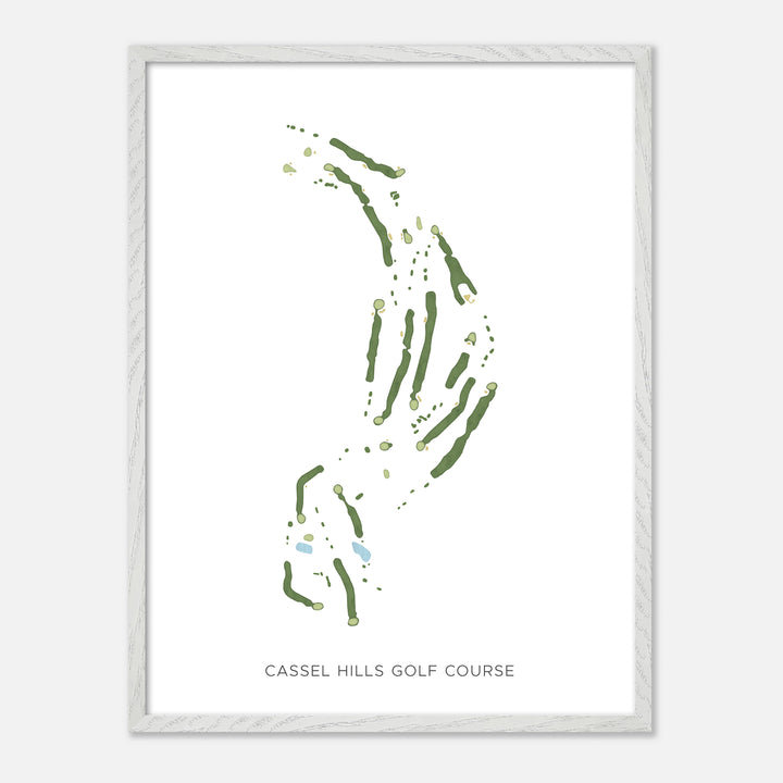Print of Cassel Hills Golf Course Modern Map