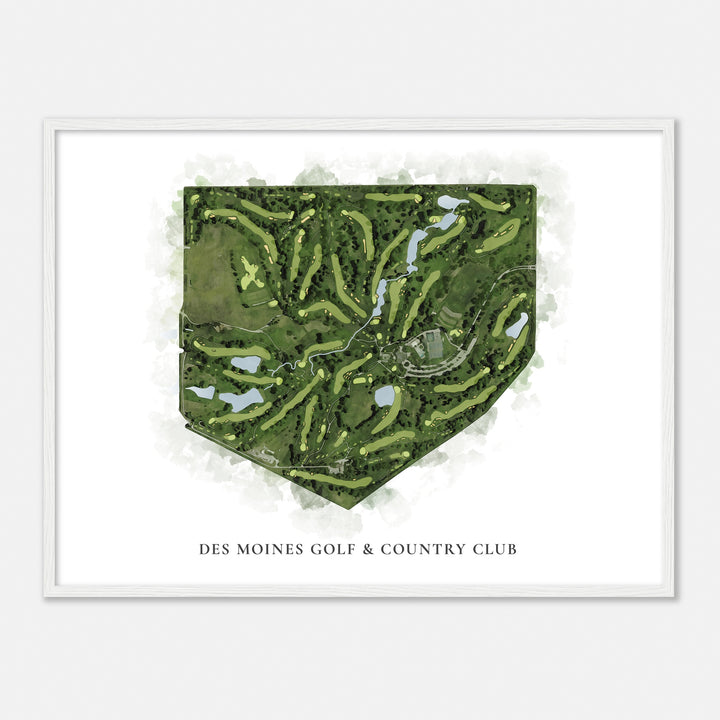 Print of Des Moines Golf & Country Club Classic Map