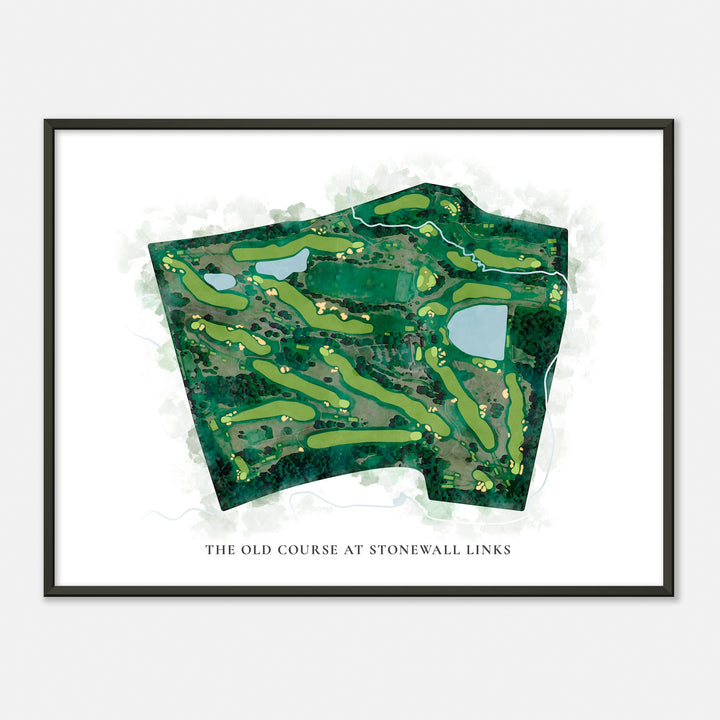 Print of The Old Course At Stonewall Links Classic Map