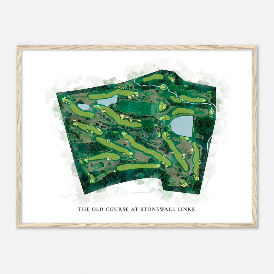 Print of The Old Course At Stonewall Links Classic Map