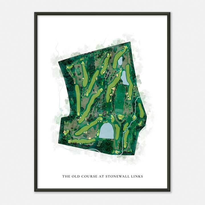 Print of The Old Course At Stonewall Links Classic Map