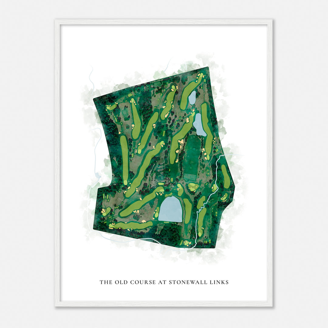 Print of The Old Course At Stonewall Links Classic Map