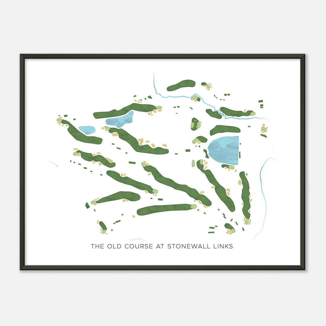 Print of The Old Course At Stonewall Links Modern Map