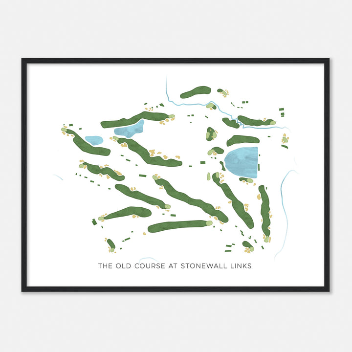 Print of The Old Course At Stonewall Links Modern Map