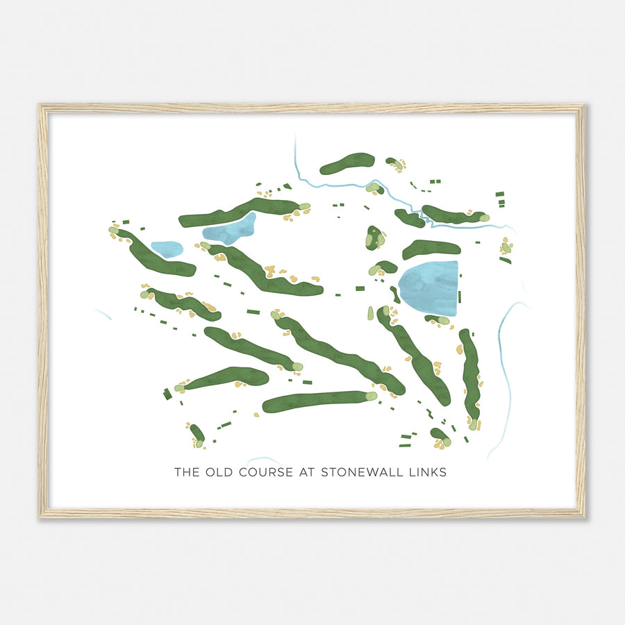 Print of The Old Course At Stonewall Links Modern Map